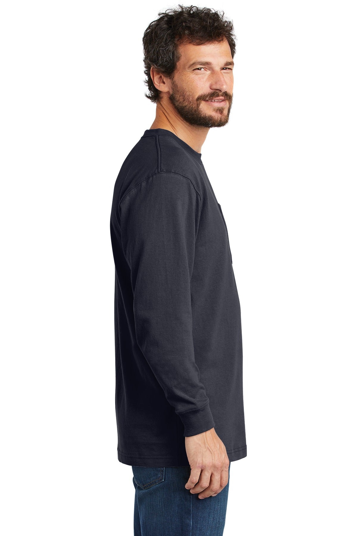 Swaasi Core - Carhartt® POCKET LONG-SLEEVE Workwear T-Shirt with EMB Logo