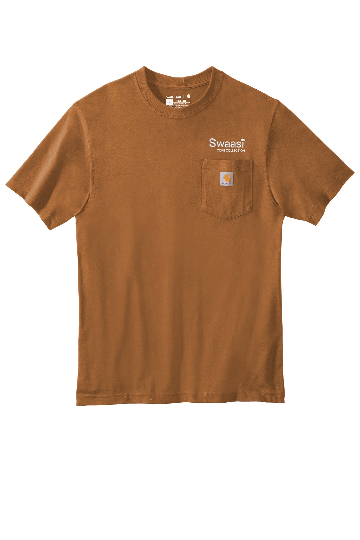 Swaasi Core - Carhartt® POCKET Workwear Short Sleeve T-Shirt with EMB Logo