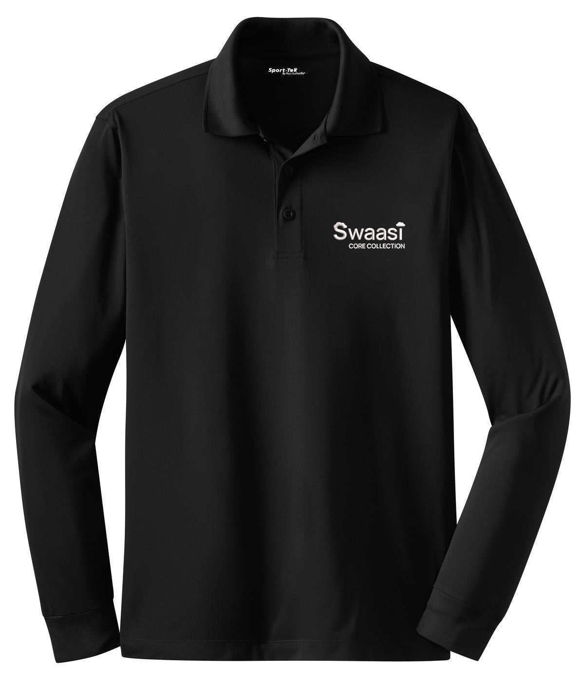 Swaasi Core - Sport-Tek® LONG-SLEEVE Micropique Sport-Wick® Polo with EMB Logo
