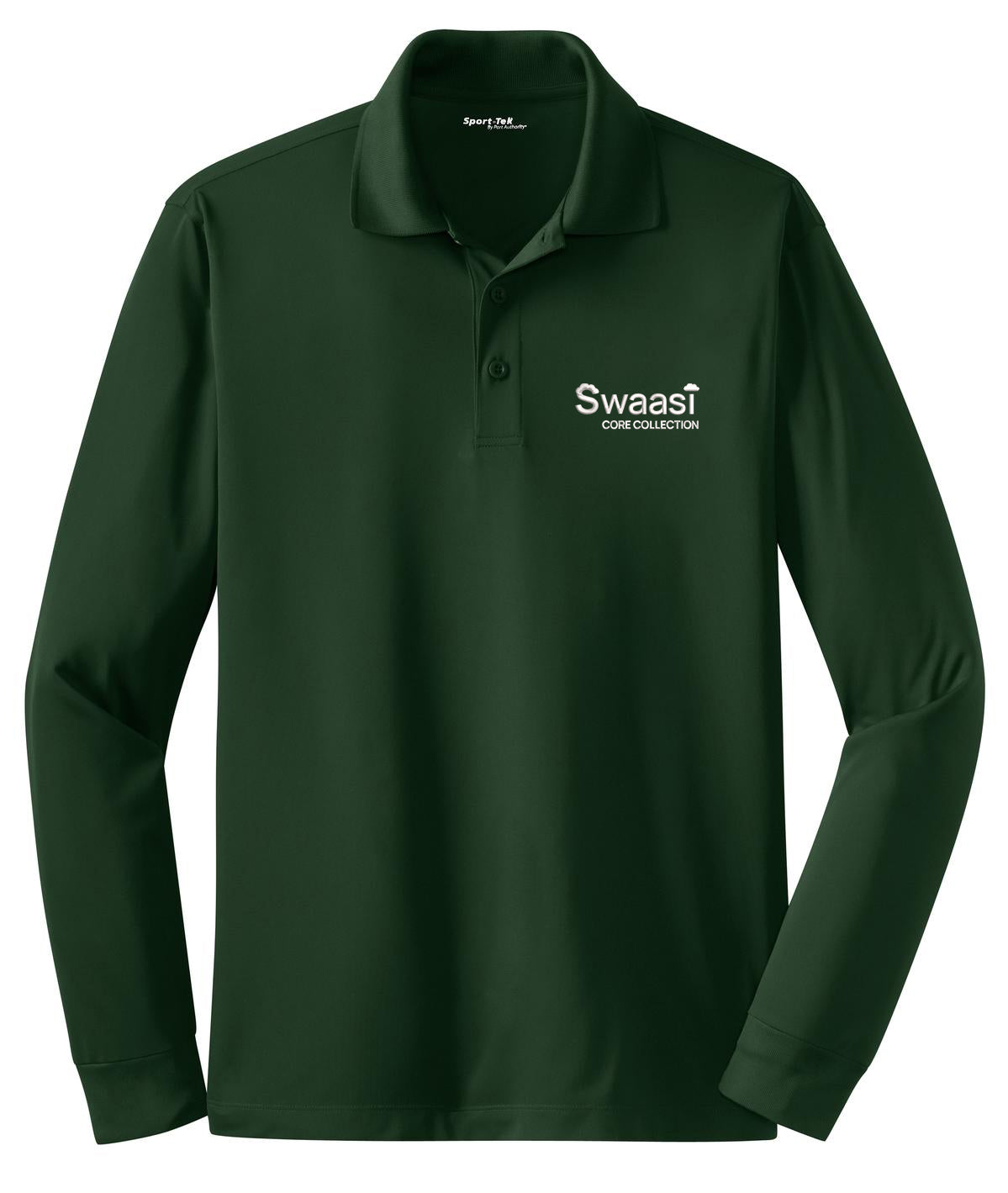 Swaasi Core - Sport-Tek® LONG-SLEEVE Micropique Sport-Wick® Polo with EMB Logo