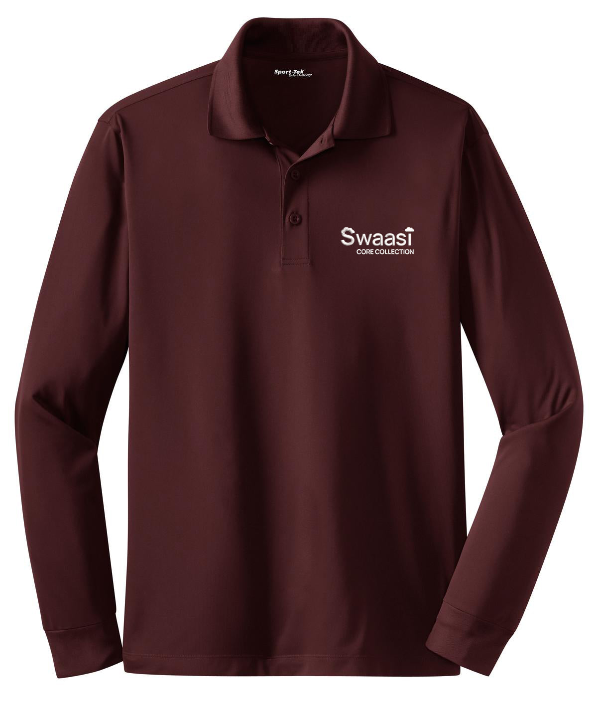 Swaasi Core - Sport-Tek® LONG-SLEEVE Micropique Sport-Wick® Polo with EMB Logo