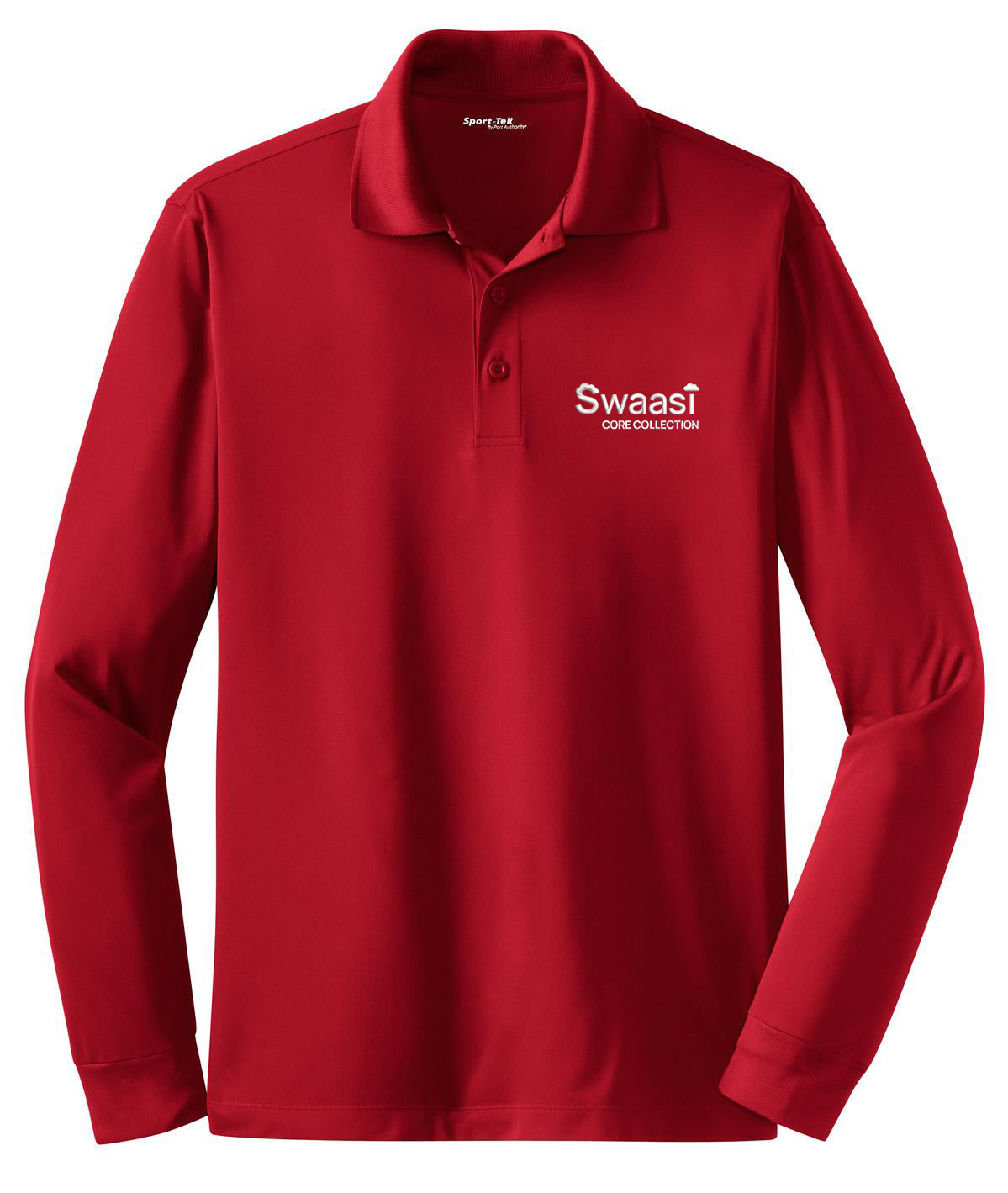 Swaasi Core - Sport-Tek® LONG-SLEEVE Micropique Sport-Wick® Polo with EMB Logo