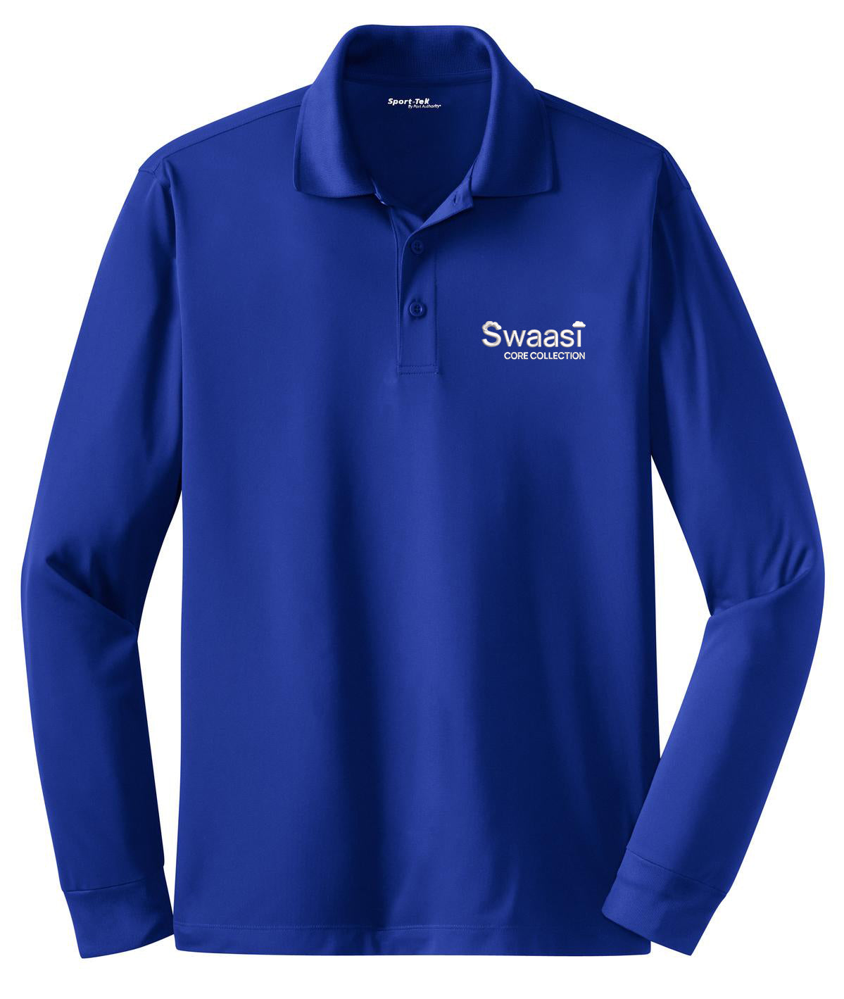 Swaasi Core - Sport-Tek® LONG-SLEEVE Micropique Sport-Wick® Polo with EMB Logo