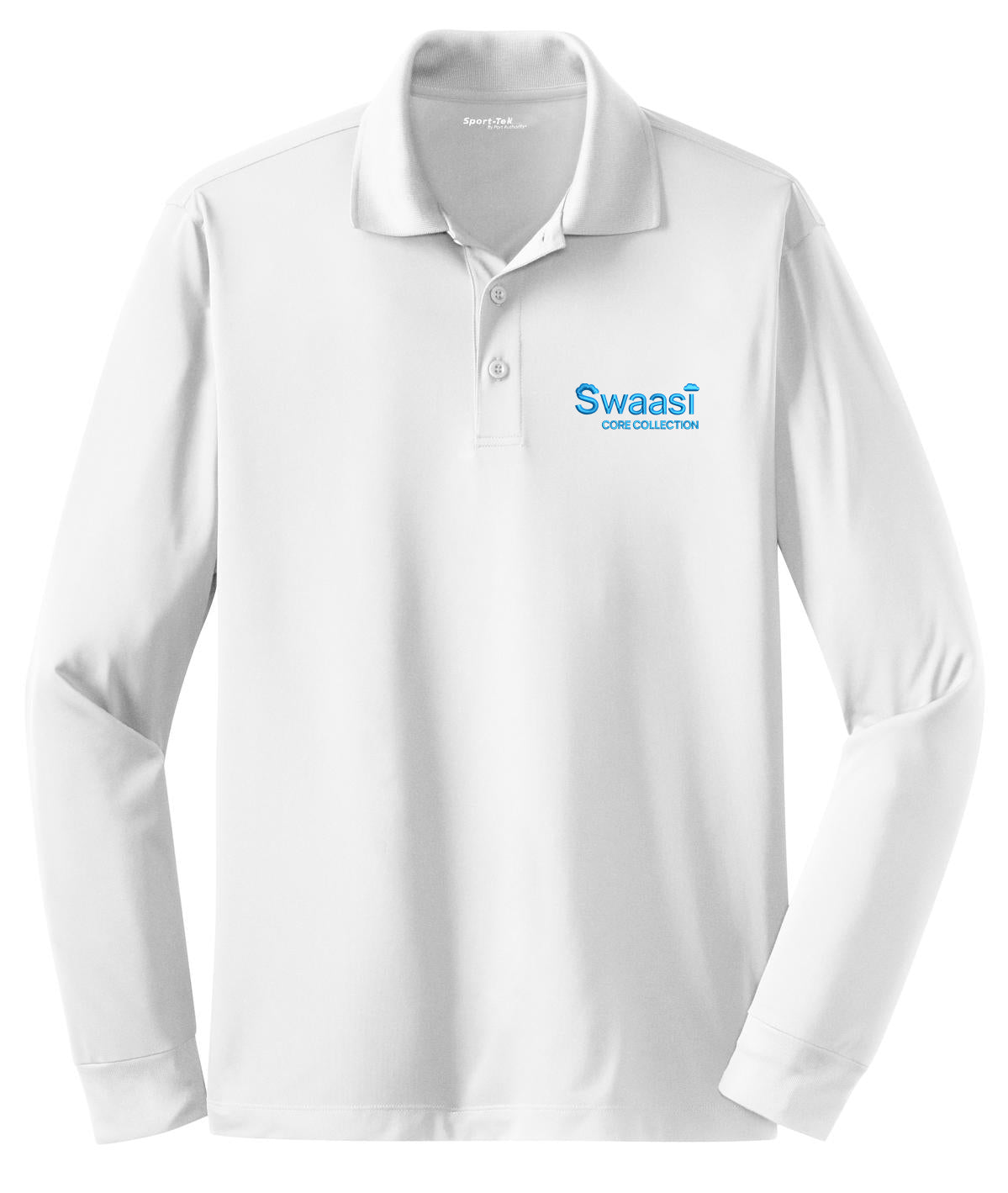 Swaasi Core - Sport-Tek® LONG-SLEEVE Micropique Sport-Wick® Polo with EMB Logo