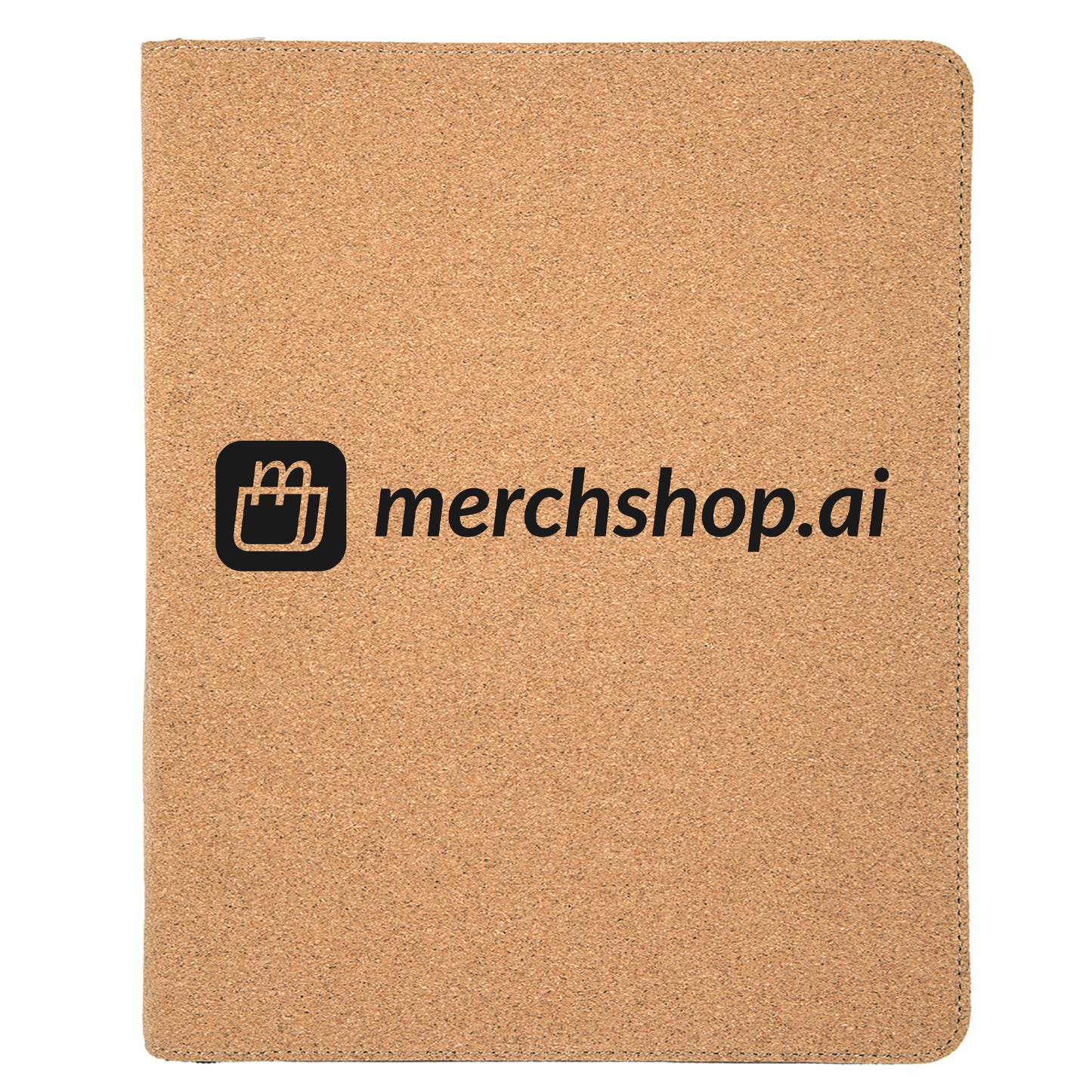 MerchShopAIDev - 9.5X12Laserable Leatherette Portfolios with Zipper