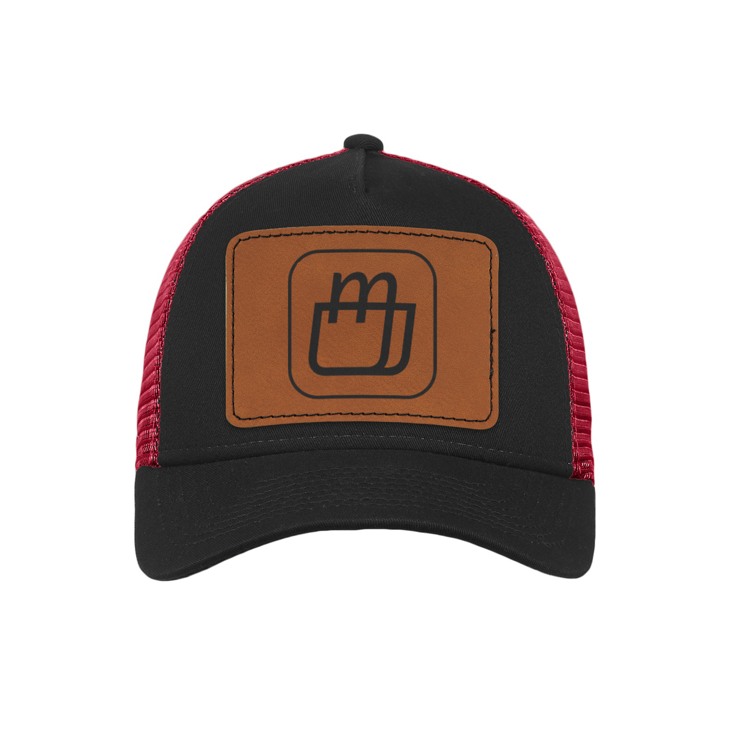 MerchShopAIDev - New Era® Snapback Trucker Cap with Leatherette Patch