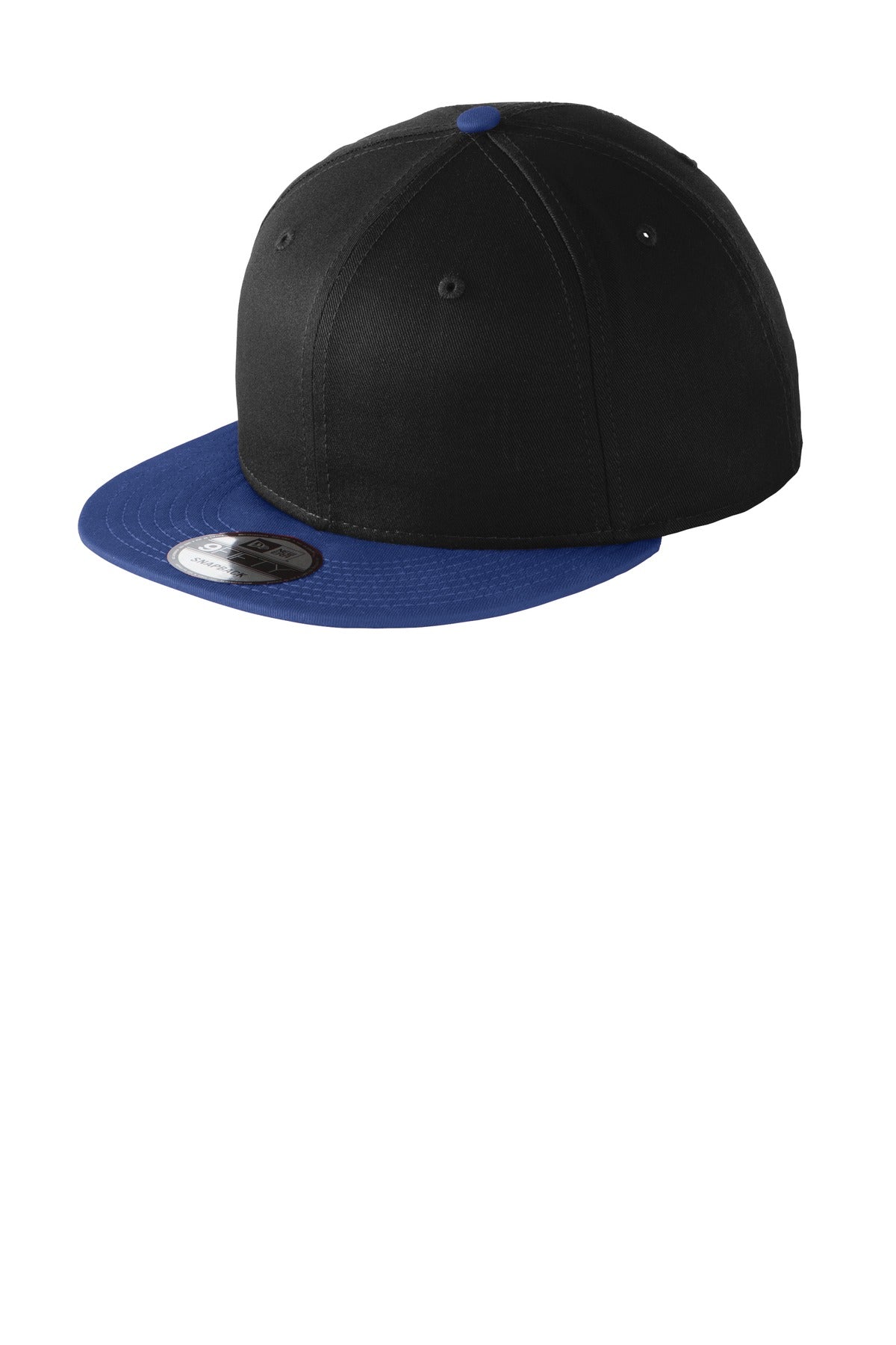 MerchShopAIDev - New Era® Flat Bill Snapback Cap with Leatherette Patch