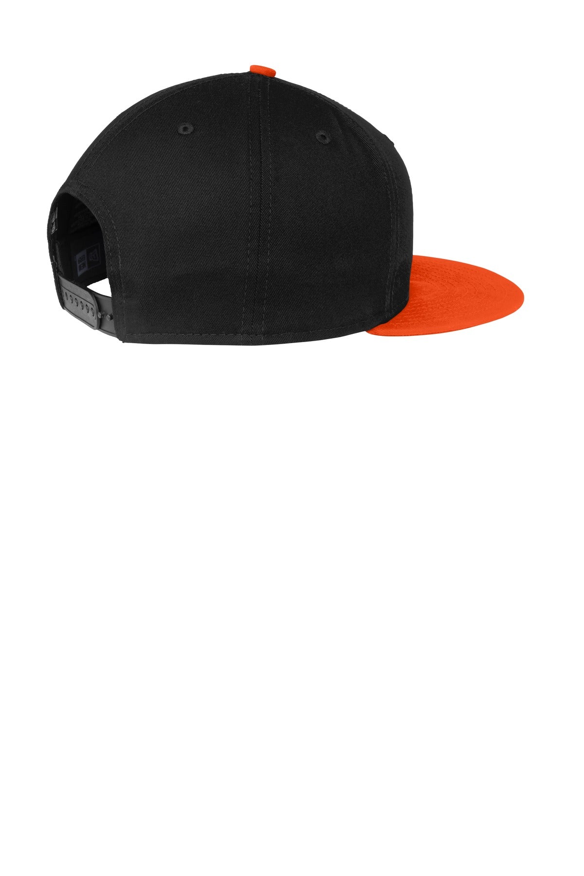 MerchShopAIDev - New Era® Flat Bill Snapback Cap with Leatherette Patch