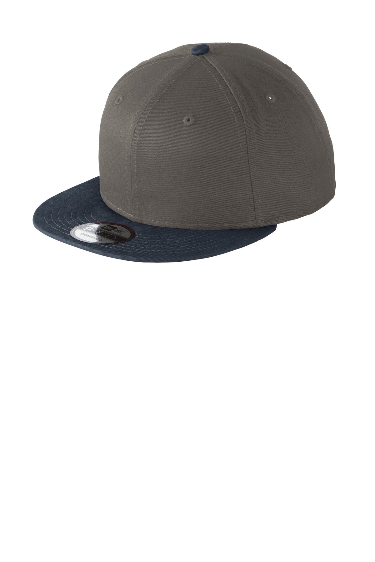 MerchShopAIDev - New Era® Flat Bill Snapback Cap with Leatherette Patch