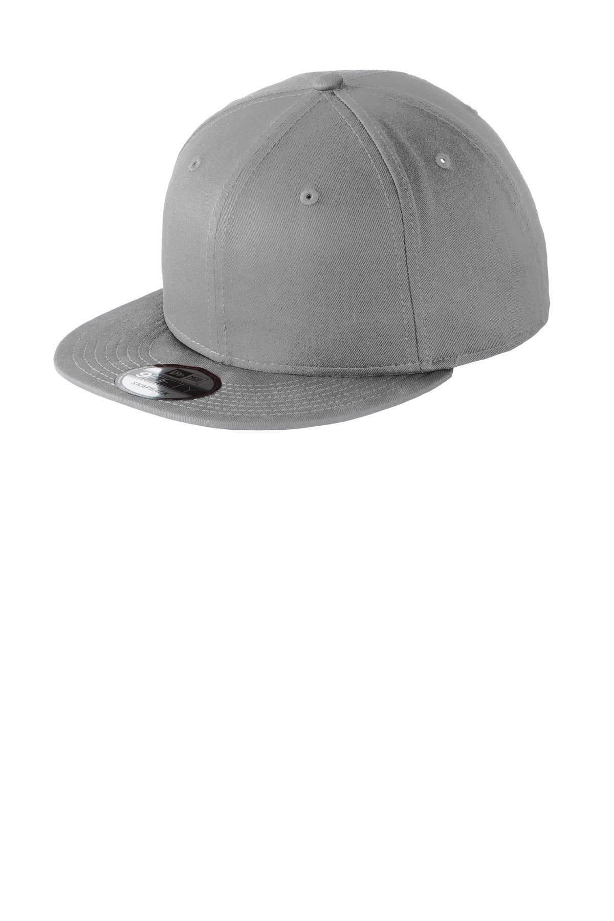 MerchShopAIDev - New Era® Flat Bill Snapback Cap with Leatherette Patch