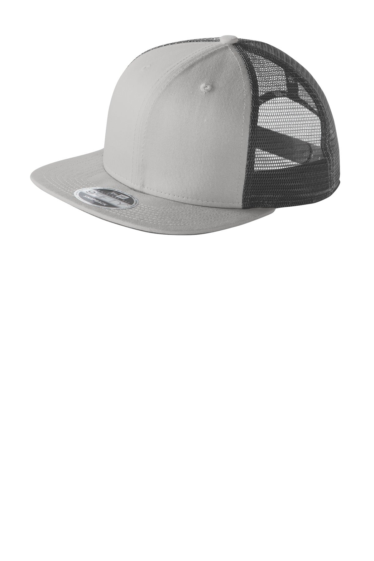 MerchShopAIDev - New Era® Original Fit Snapback Trucker Cap with Leatherette Patch