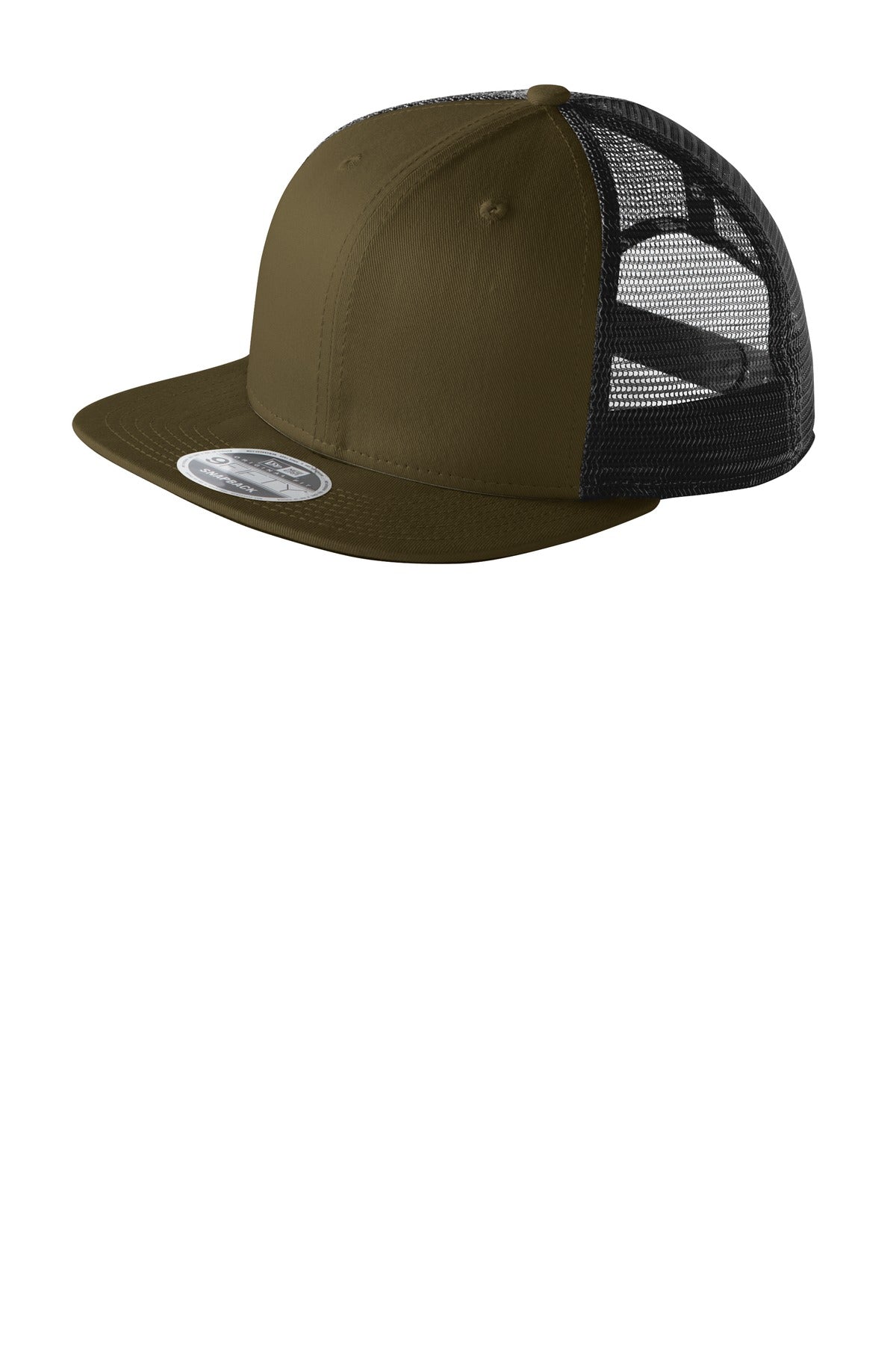 MerchShopAIDev - New Era® Original Fit Snapback Trucker Cap with Leatherette Patch