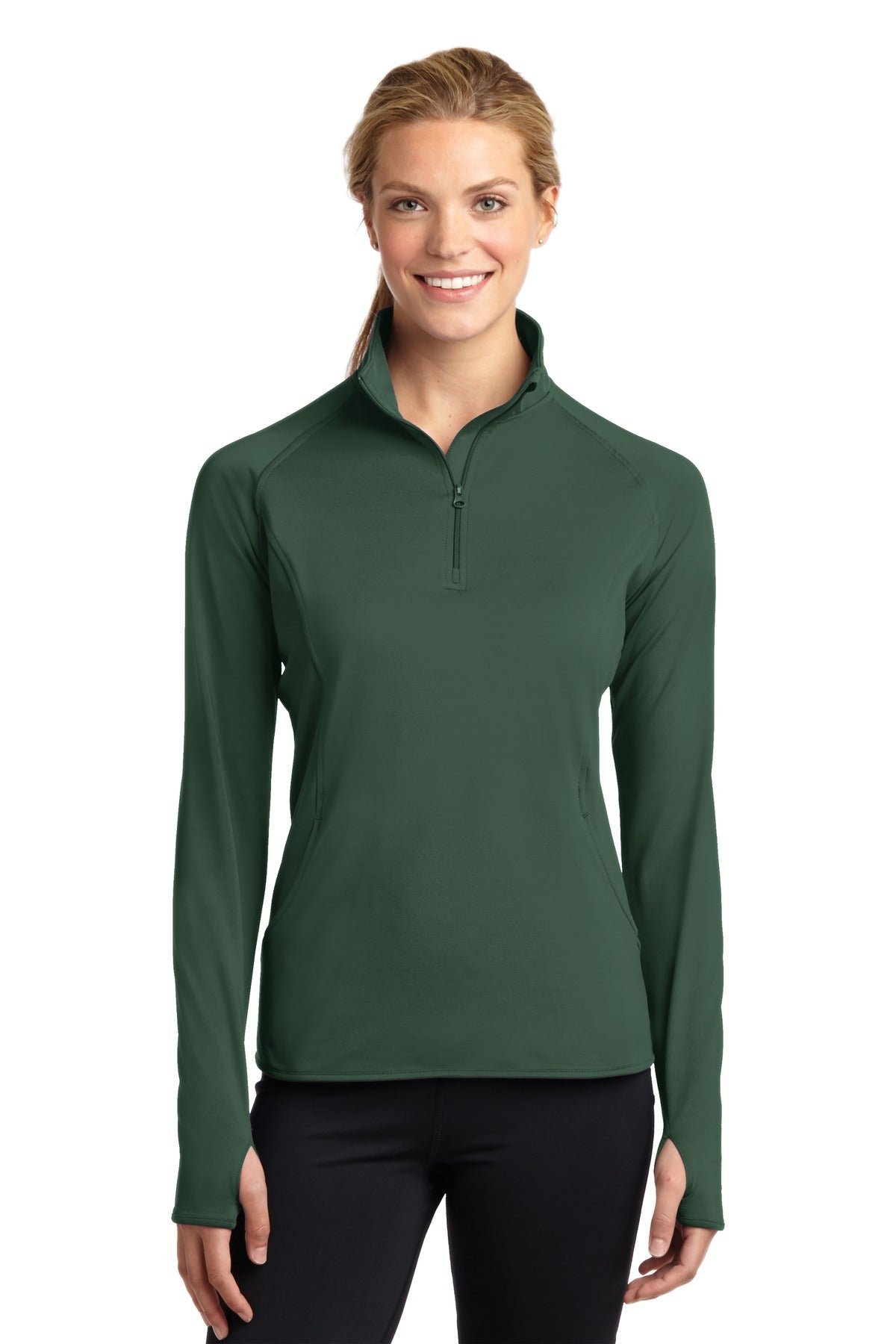 Swaasi Core - Sport-Tek® LADIES Sport-Wick® Stretch 1/2-Zip Pullover Extra Color with EMB Logo