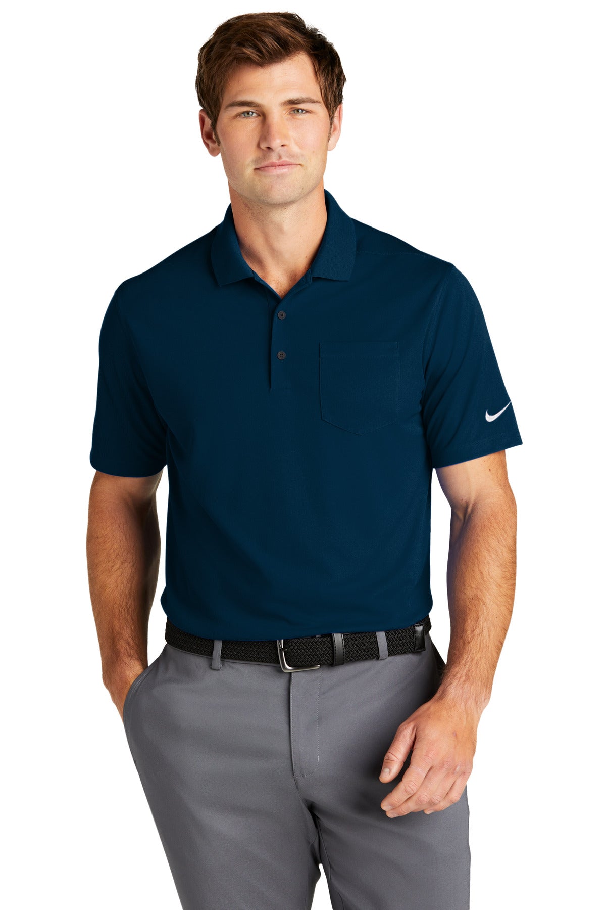 Swaasi Core - Nike® POCKET Dri-FIT Micro Pique 2.0 Polo with EMB Logo