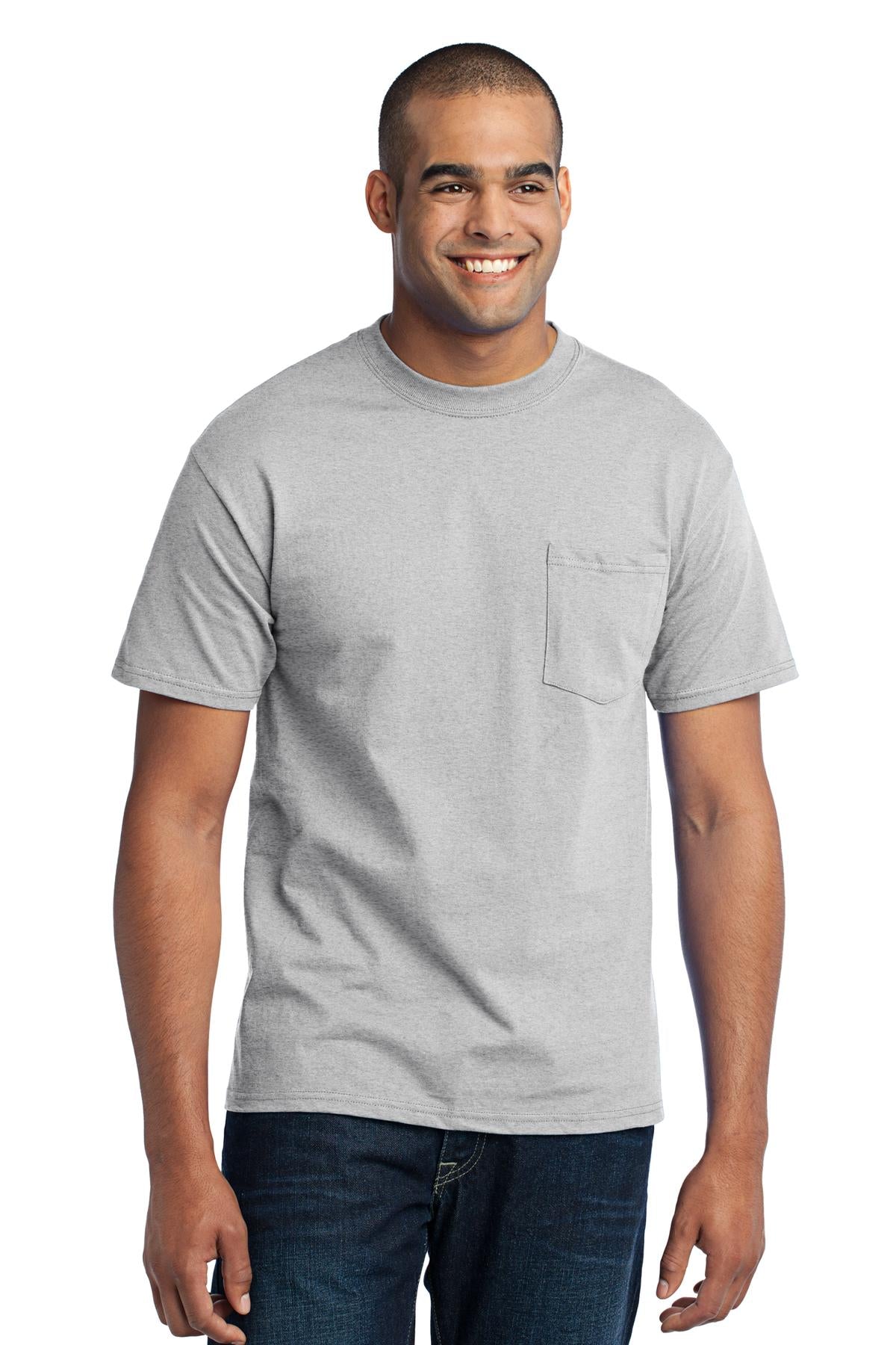 Swaasi Core - P&C® 5.5 oz 50/50 POCKET T-Shirt Extra Color with Print Logo