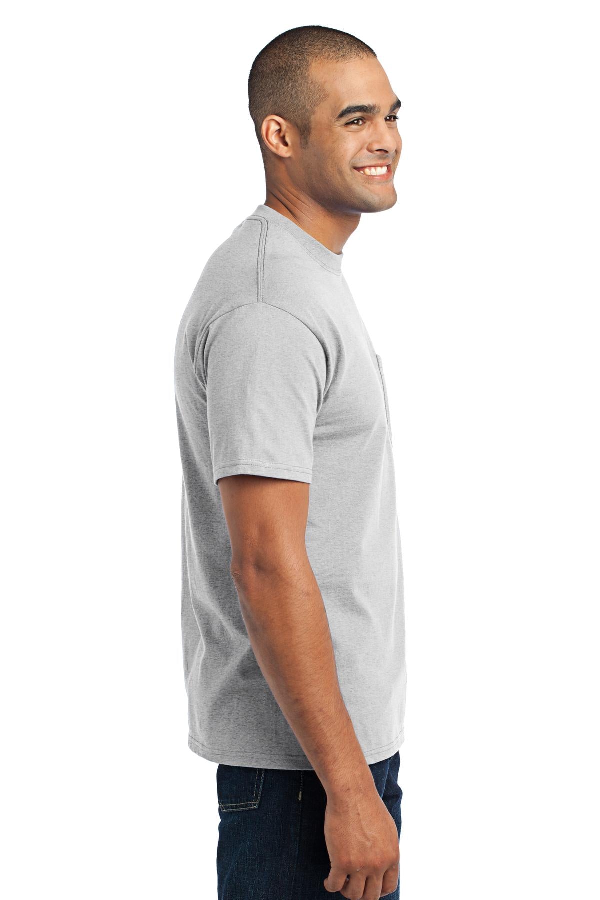 Swaasi Core - P&C® 5.5 oz 50/50 POCKET T-Shirt Extra Color with Print Logo