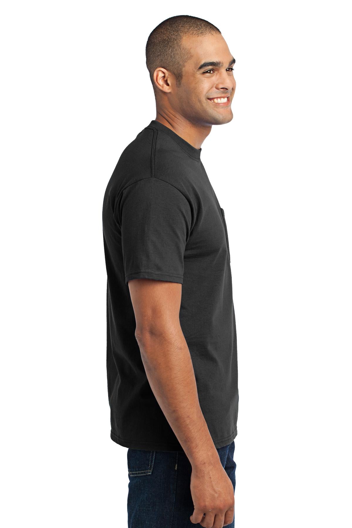 Swaasi Core - P&C® 5.5 oz 50/50 POCKET T-Shirt Extra Color with Print Logo
