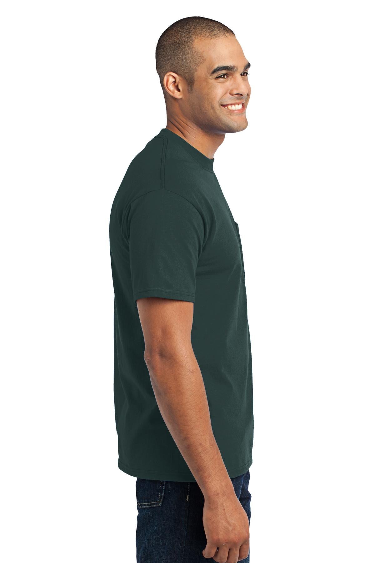 Swaasi Core - P&C® 5.5 oz 50/50 POCKET T-Shirt Extra Color with Print Logo