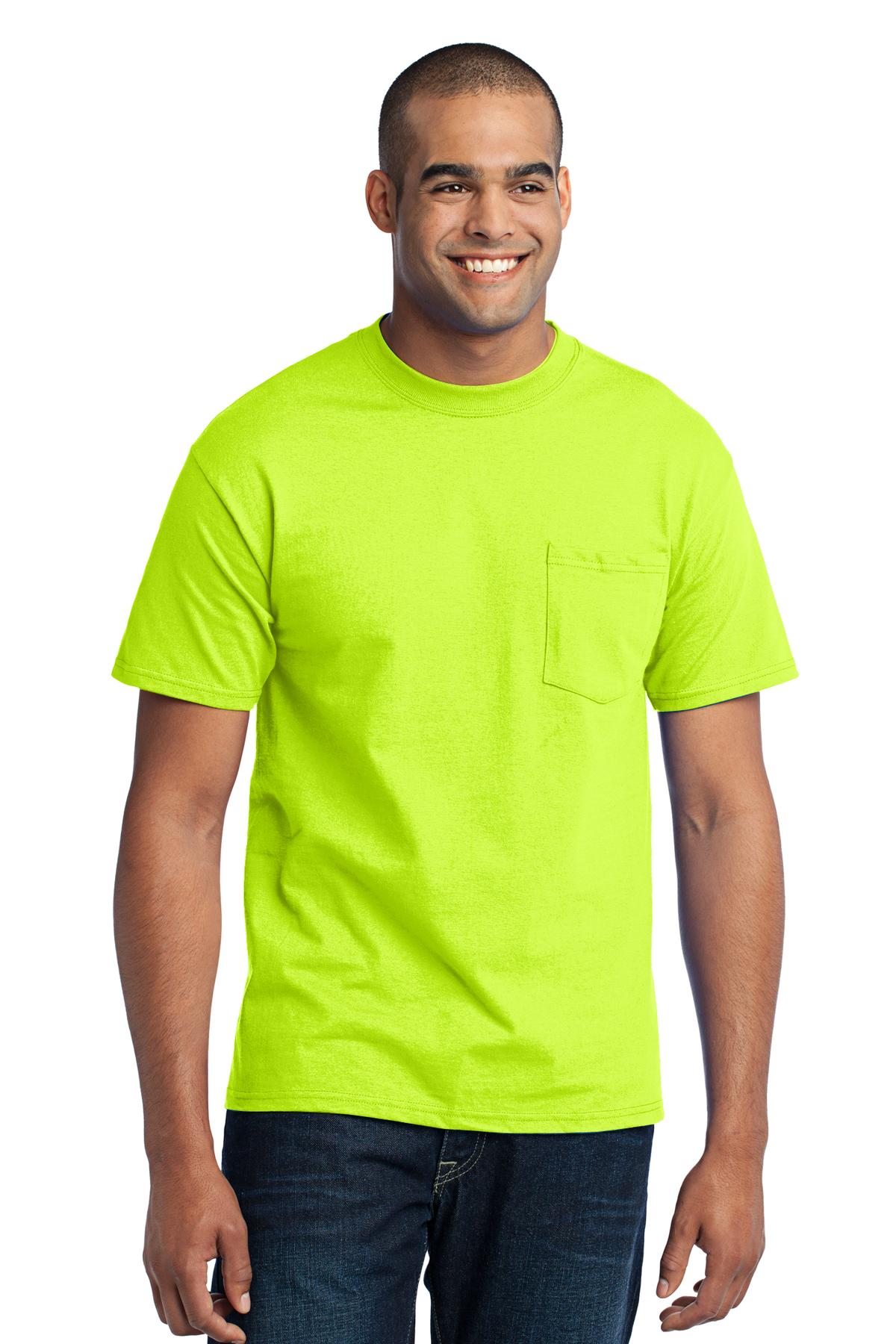 Swaasi Core - P&C® 5.5 oz 50/50 POCKET T-Shirt Extra Color with Print Logo