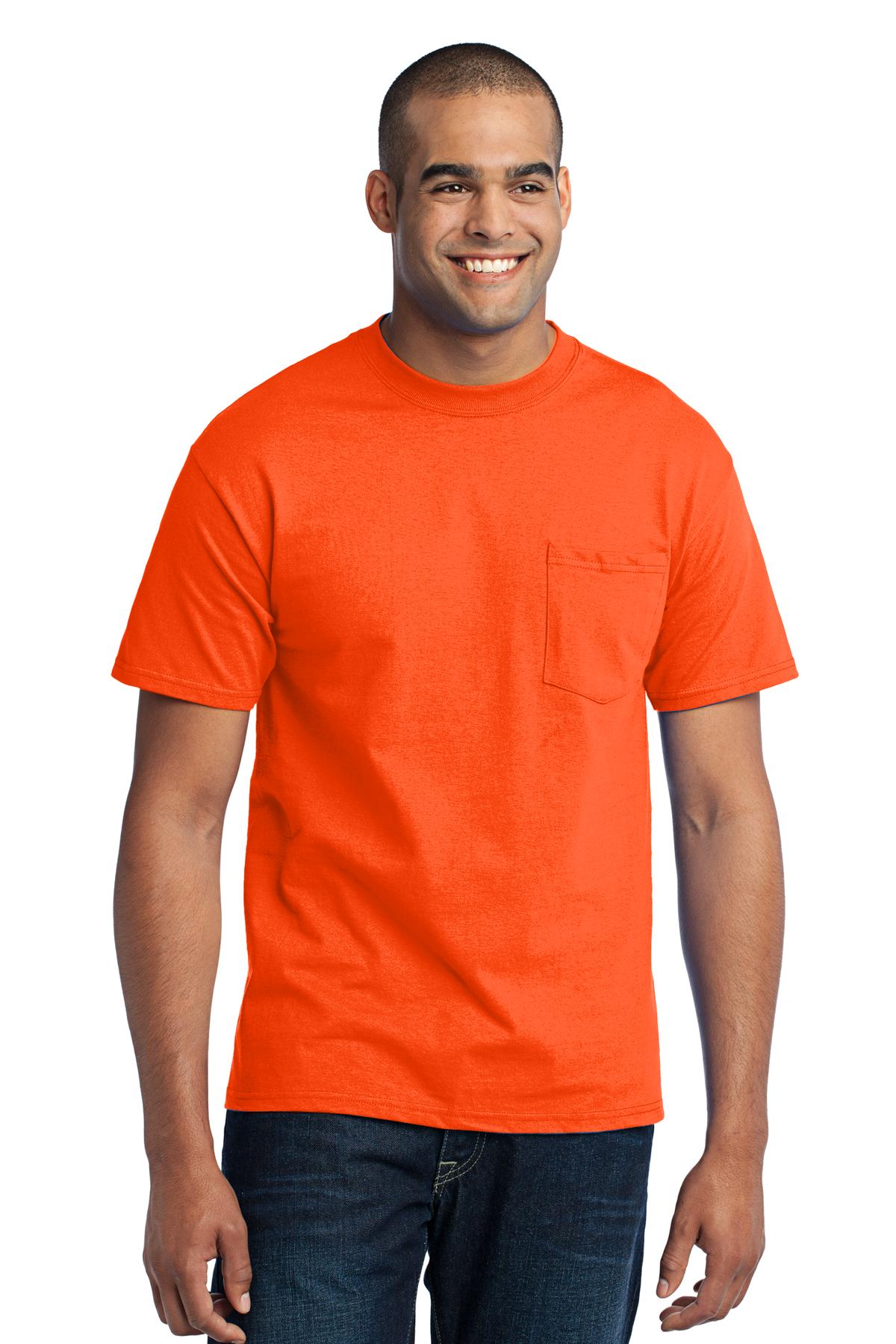 Swaasi Core - P&C® 5.5 oz 50/50 POCKET T-Shirt Extra Color with Print Logo