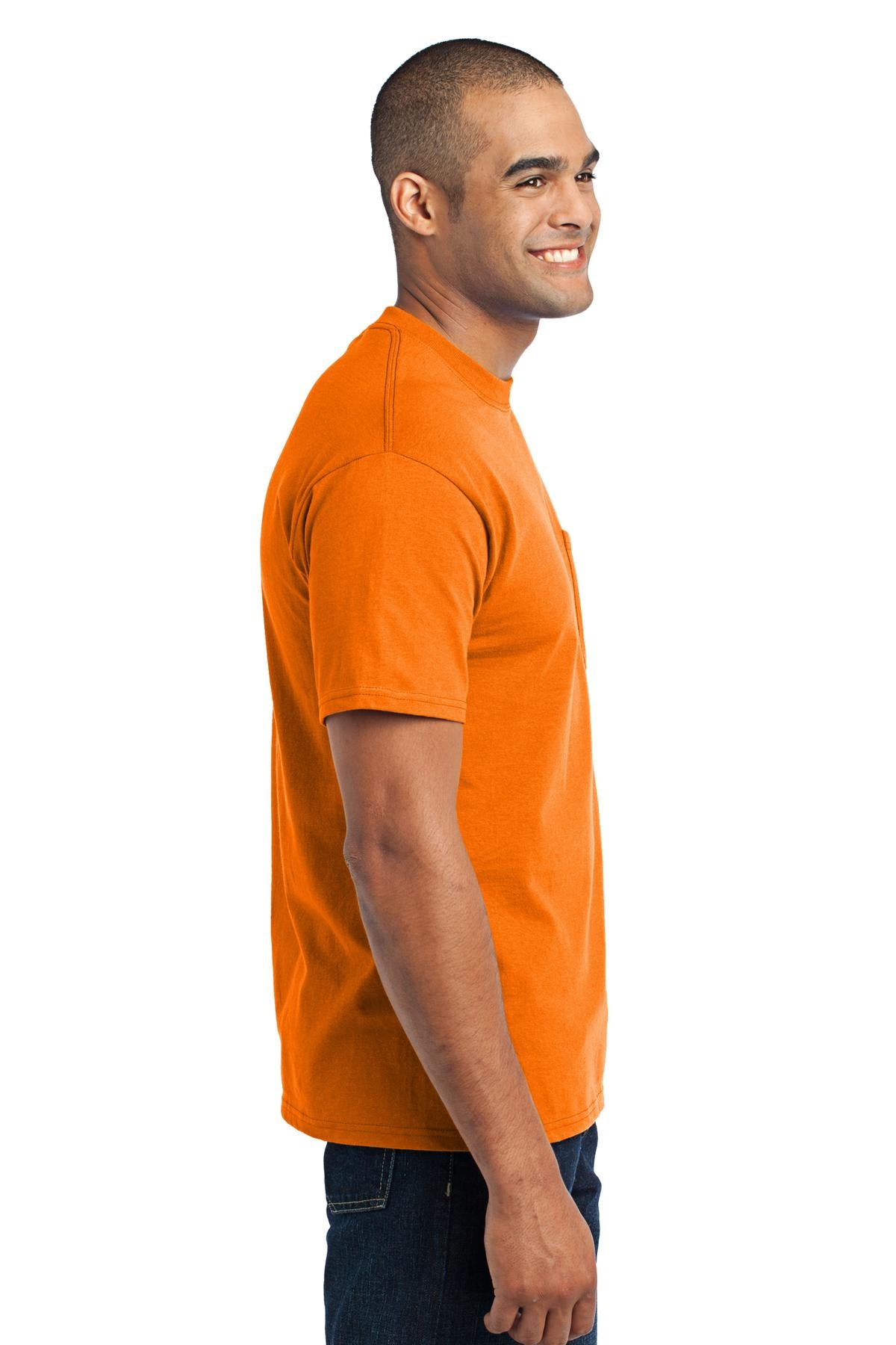 Swaasi Core - P&C® 5.5 oz 50/50 POCKET T-Shirt Extra Color with Print Logo