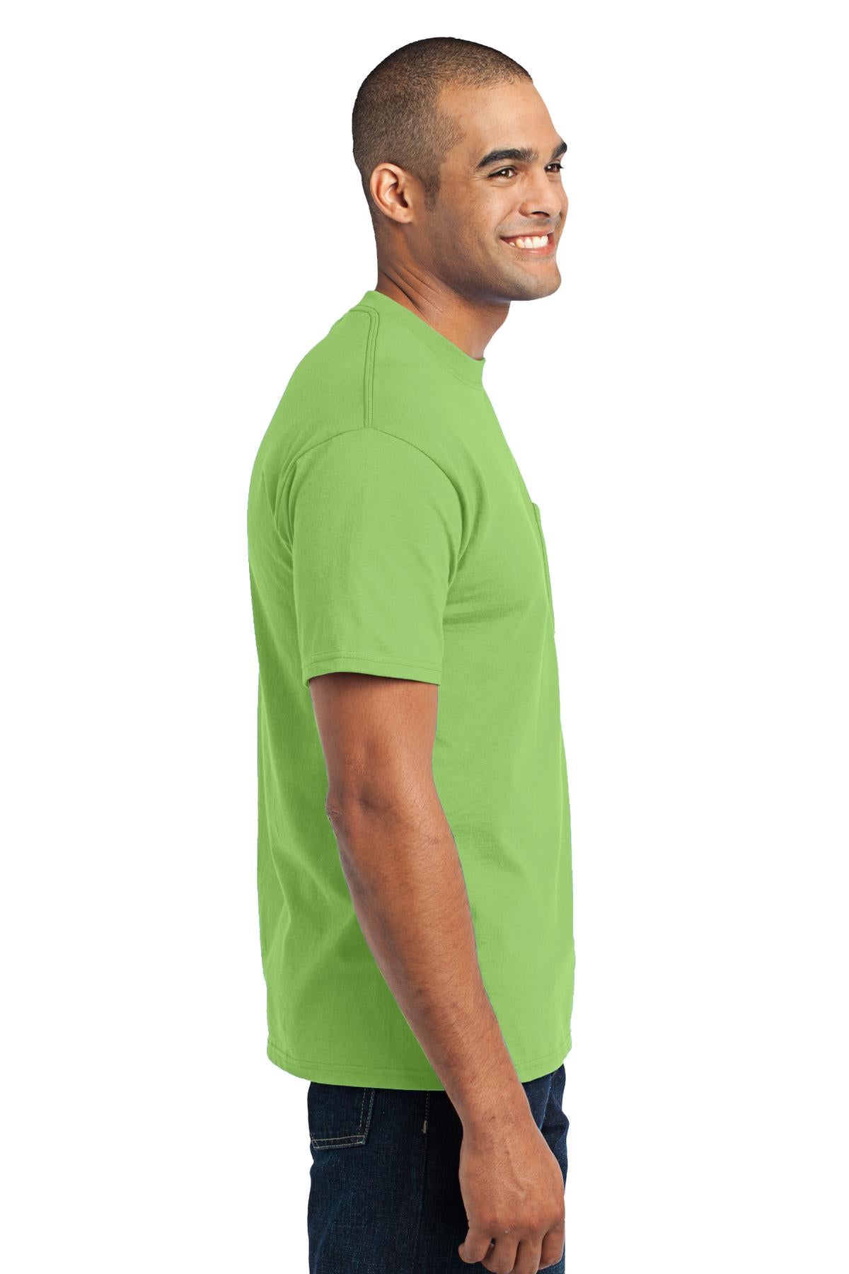 Swaasi Core - P&C® 5.5 oz 50/50 POCKET T-Shirt Extra Color with Print Logo