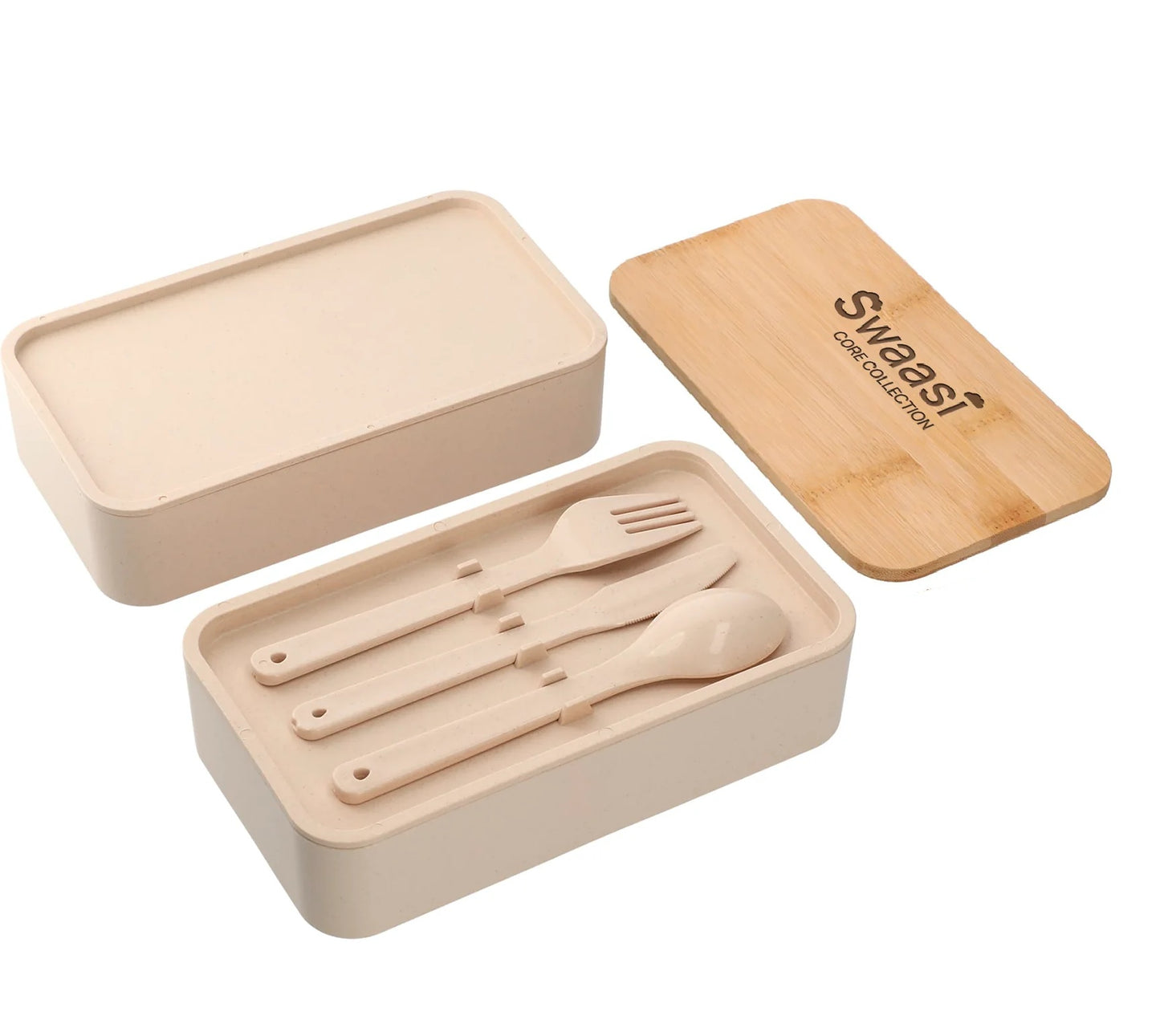 Swaasi Core - Stackable Bamboo Fiber Bento Box