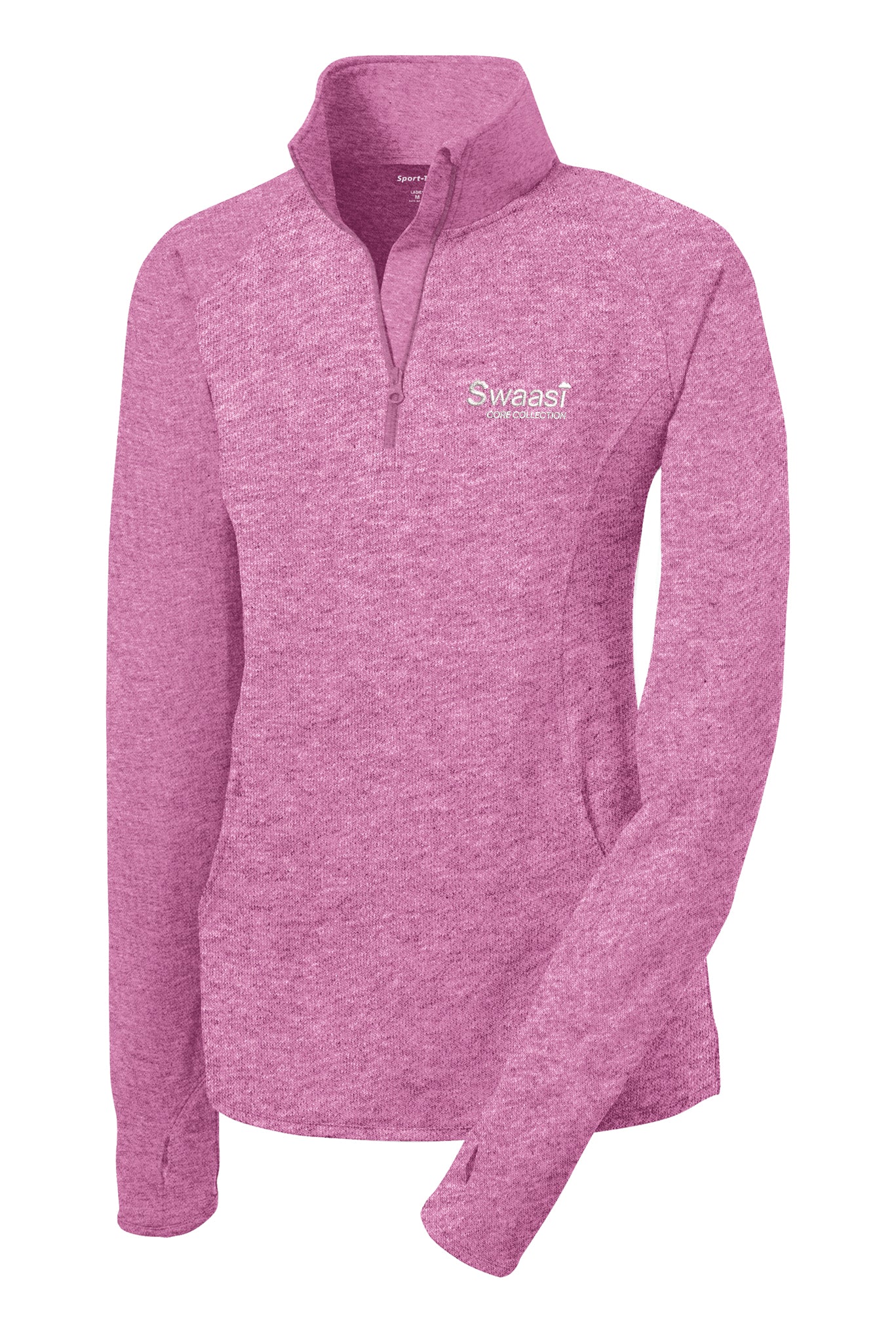 Swaasi Core - Sport-Tek® LADIES Sport-Wick® Stretch 1/2-Zip Pullover Extra Color with EMB Logo