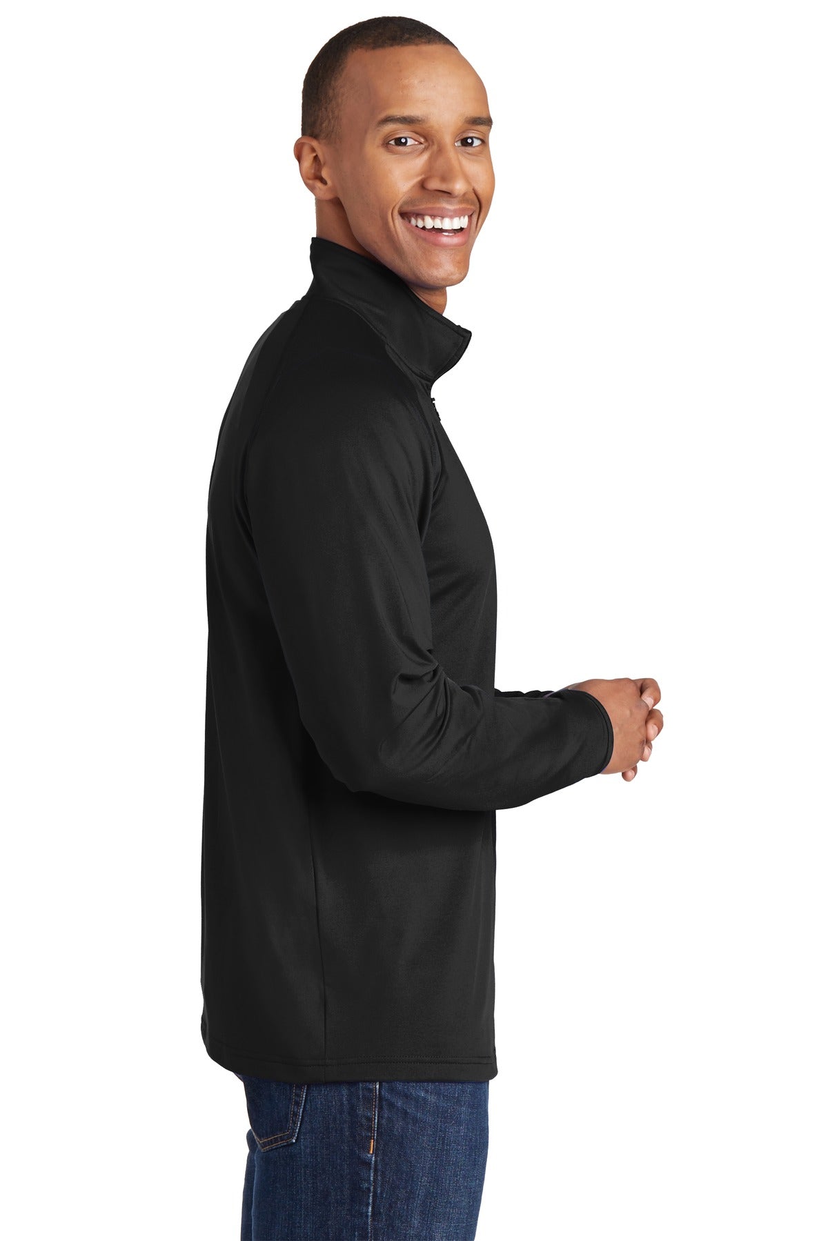 Swaasi Core - Sport-Tek® TALL Sport-Wick® Stretch 1/2-Zip Pullover Tall with EMB Logo