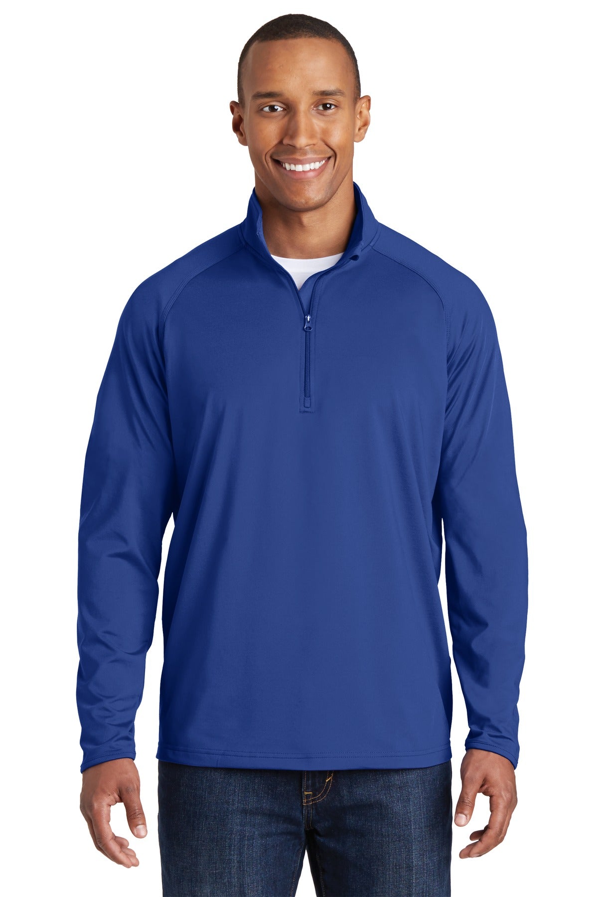 Swaasi Core - Sport-Tek® TALL Sport-Wick® Stretch 1/2-Zip Pullover Tall with EMB Logo